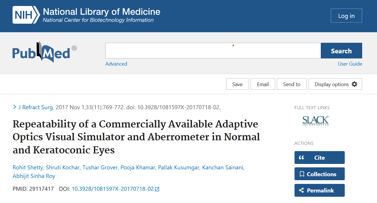 Repeatability of a Commercially Available Adaptive Optics Visual Simulator and Aberrometer in Normal and Keratoconic Eyes.